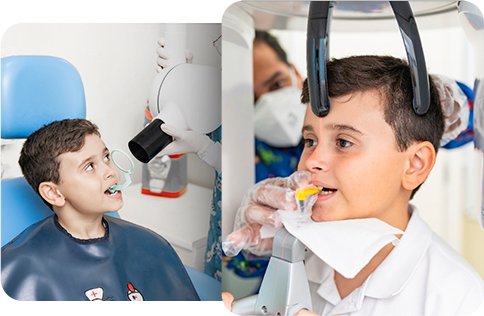 Crianças no dentista